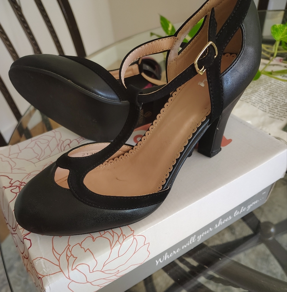 TC Black Heels for Women